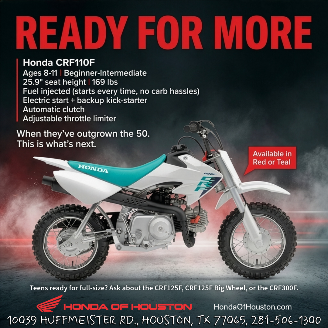 Honda CRF110F youth dirt bike