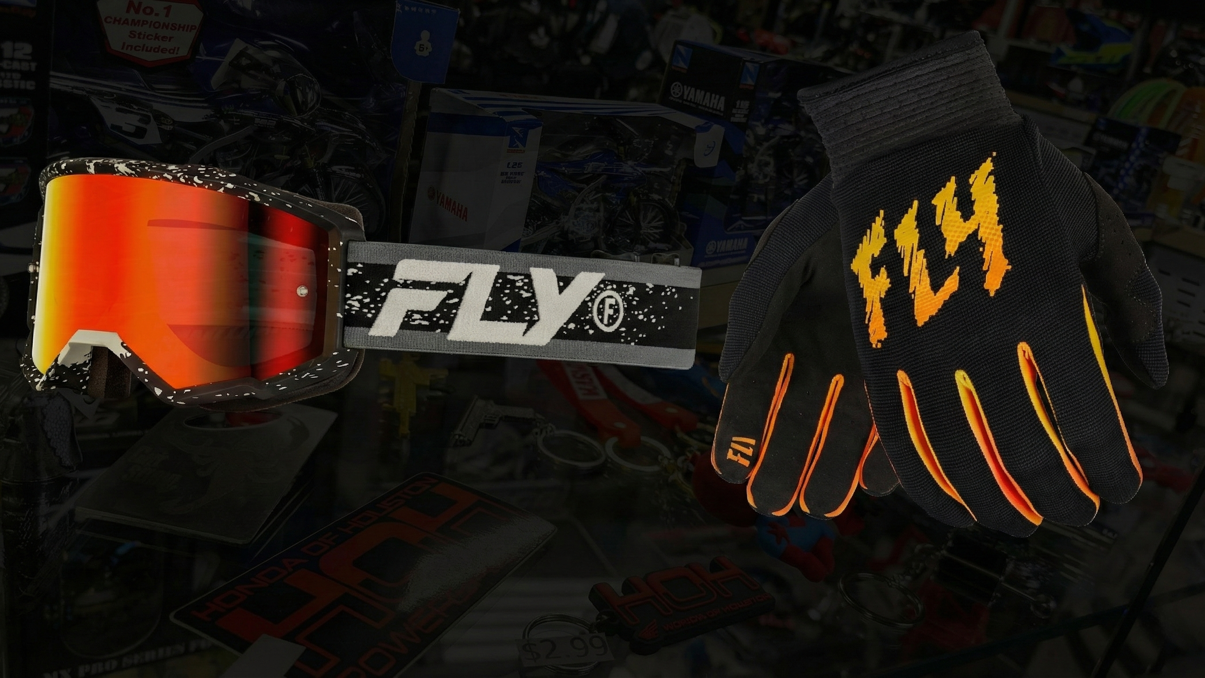 Stocking stuffers for young riders - goggles, gloves, die-cast models, and Honda gear